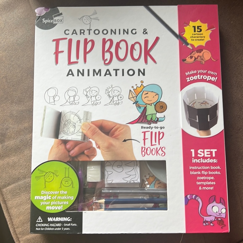 New – cartooning and flipbook animation set